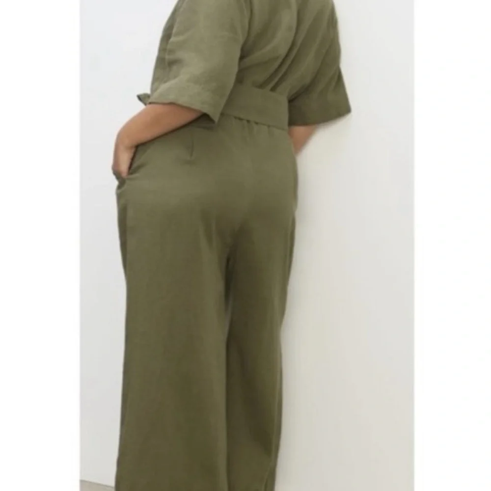 EVERLANE The Wrap Jumpsuit in Linen